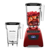 Blendtec Classic 575 blender med robust design og forhåndsinnstilte programmer for enkel blending av smoothier og supper.